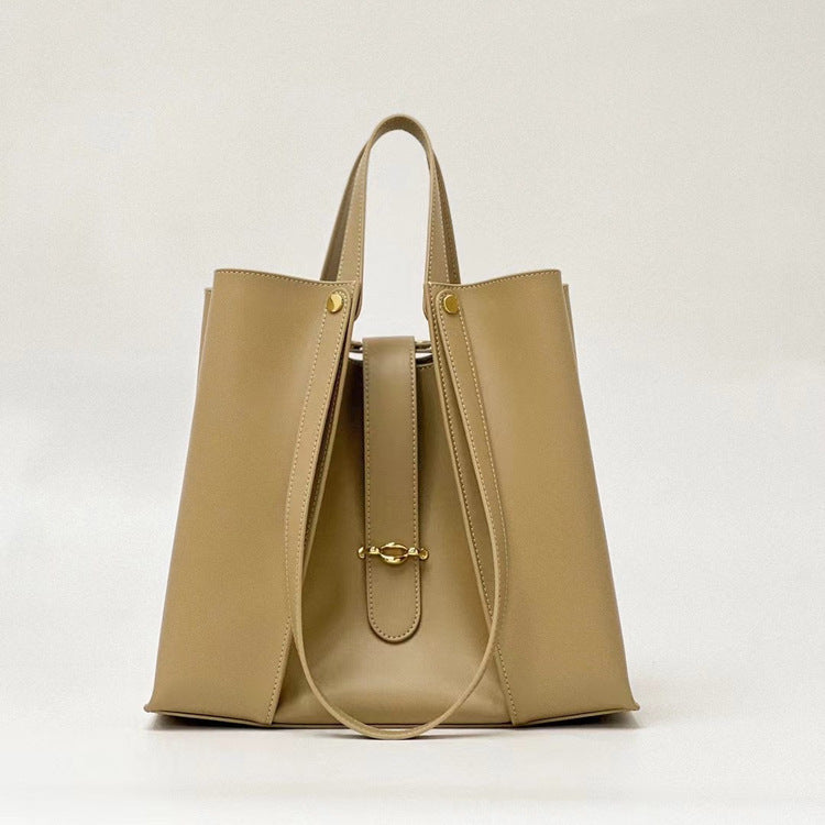 Womens Genuine Leather Large Capacity Bag High-grade Tote Bag