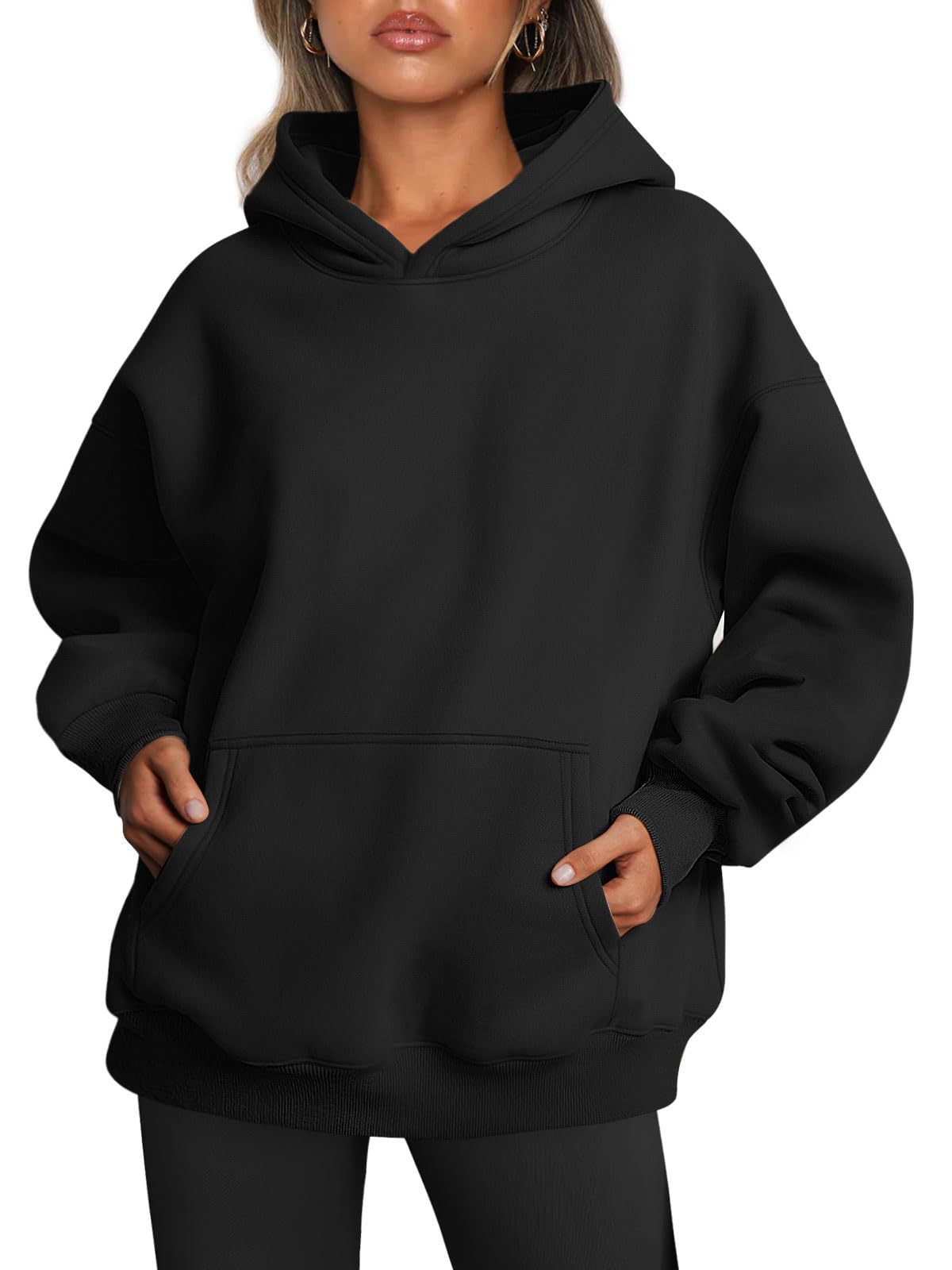 Women's Oversized Fleece Hoodie for Cozy Everyday Streetwear Style