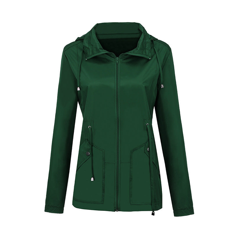 Women's Rainproof Hooded Outdoor Sports Lightweight Casual Jacket