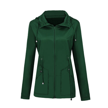 Women's Rainproof Hooded Outdoor Sports Lightweight Casual Jacket