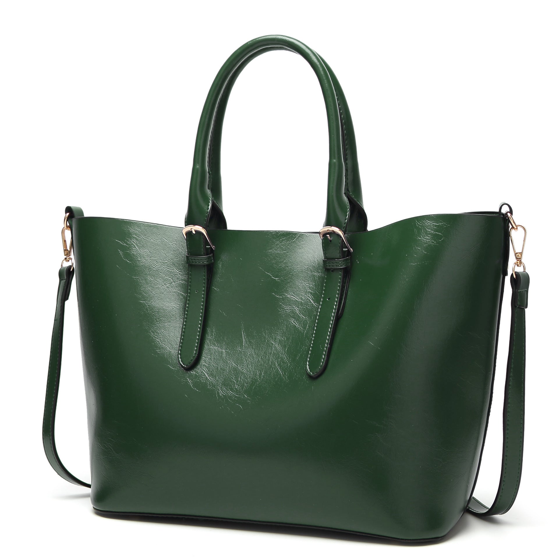 Women's Leather Crossbody Large Capacity Tote Bag
