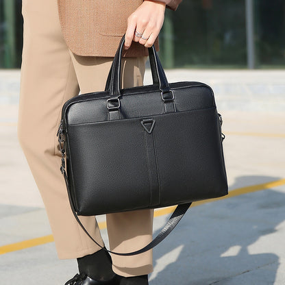 Men's Portable Business Briefcase Large Capacity Travel Work Bag