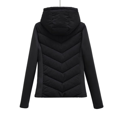 Women's Slim Hooded Padded Jacket for Chic Winter Comfort