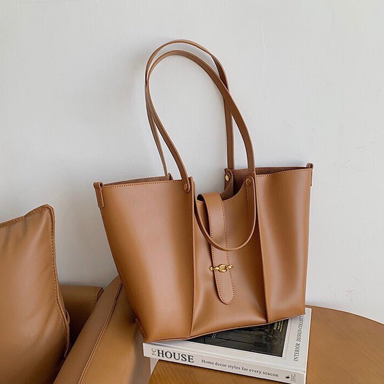 Womens Genuine Leather Large Capacity Bag High-grade Tote Bag