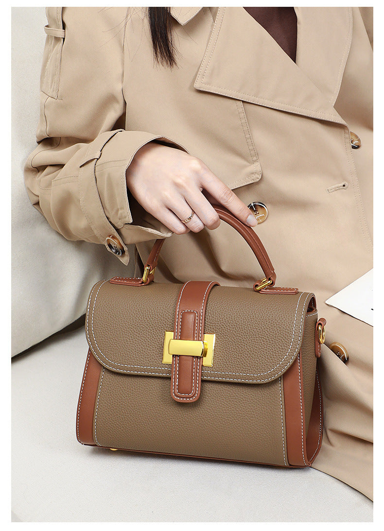 Womens Light Luxury One-shoulder Versatile Advanced Textured Handbag