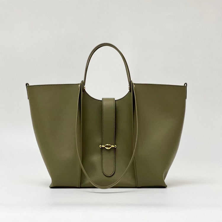 Womens Genuine Leather Large Capacity Bag High-grade Tote Bag