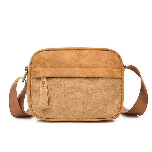Men’s Retro Crossbody Bag European American Style Casual Shoulder Satchel