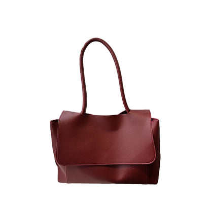 Women's Large Capacity PU Tote Bag for Daily Commuter Style