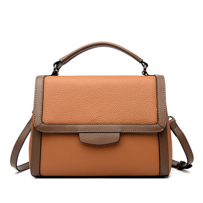 Women’s Stylish Soft Leather Textured Luxury Handbag Elegant Shoulder Bag