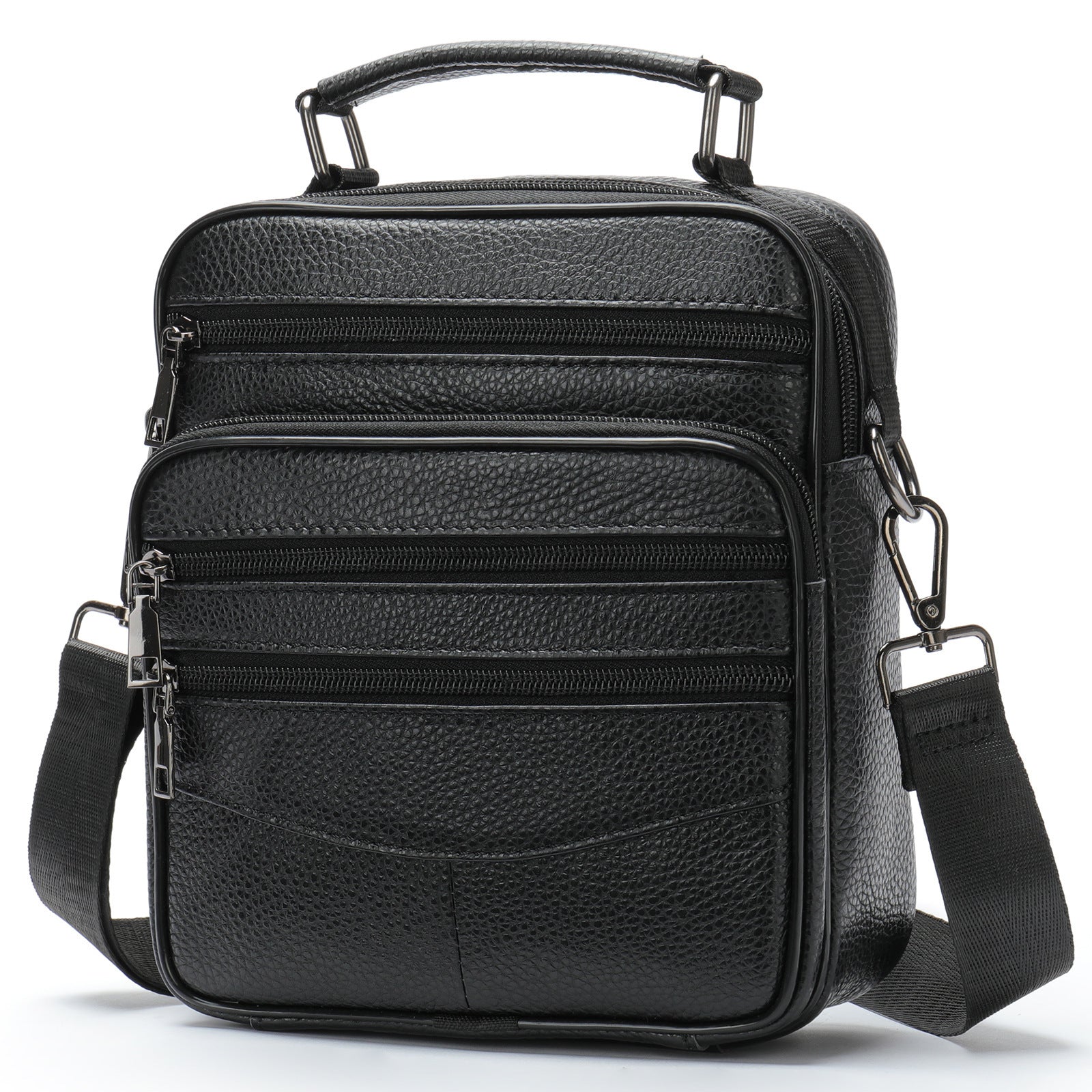 Men's Leather Casual Messenger Bag | First Layer Cowhide