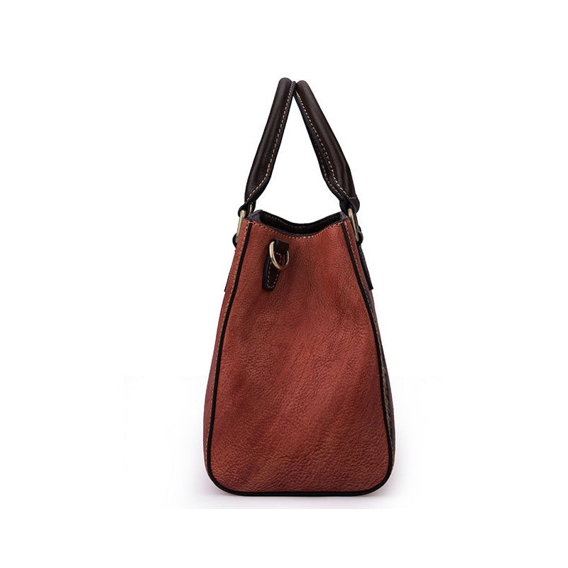Womens Top Layer Cowhide Retro European Luxury Handbag