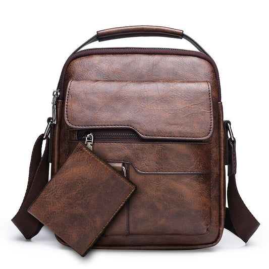 Men’s Retro Shoulder Bag Document Messenger Satchel Stylish Work Bag