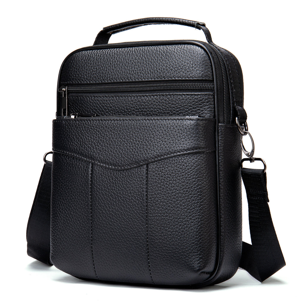 Men's Leather Casual Messenger Bag | First Layer Cowhide