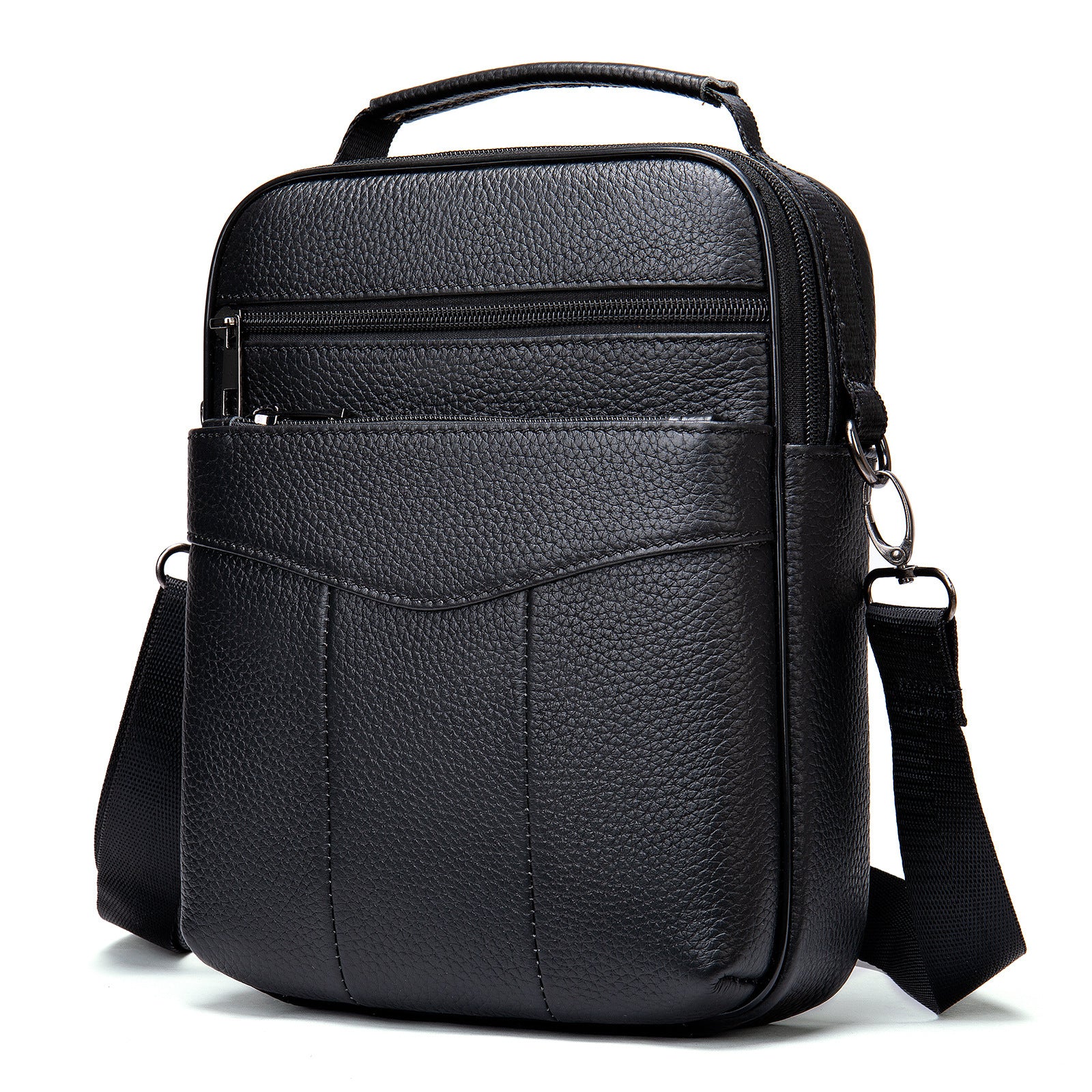 Men's Leather Casual Messenger Bag | First Layer Cowhide