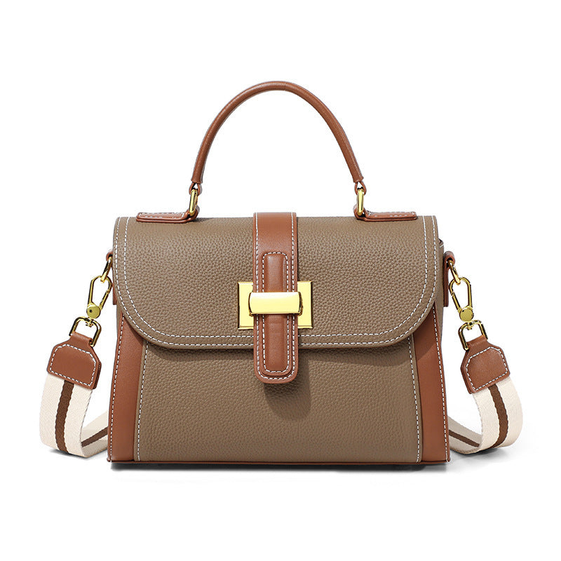 Womens Light Luxury One-shoulder Versatile Advanced Textured Handbag